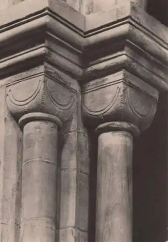 Bürgel-Thalbürgel - Klosterkirche, Detail eines Bündelpfeilers - 1983