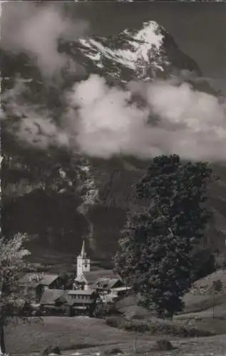 Schweiz - Schweiz - Grindelwald - Kirche mit Eiger - 1951