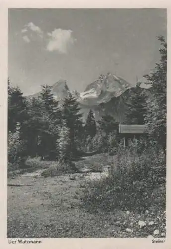 Berchtesgaden - Bildjahrweiser Bergfreund - Watzmann - ca. 1955