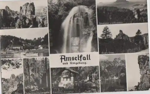 Königstein - Amselfall und Umgebung - ca. 1955