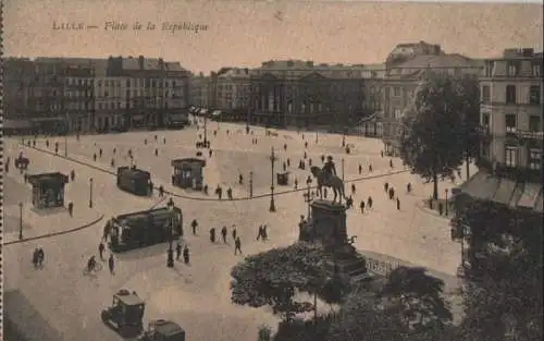 Frankreich - Frankreich - Lille - Place de la Republique - ca. 1925