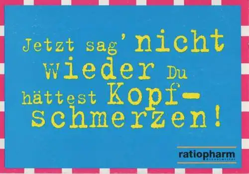 Werbung Kopfschmerzen