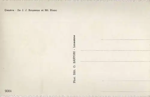 Schweiz - Genf / Genève - Schweiz - Ile J. J. Rousseau