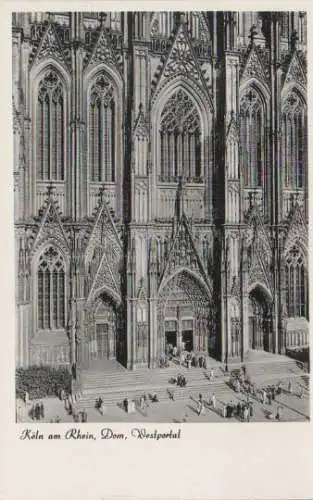 Köln - Dom, Westportal - ca. 1960