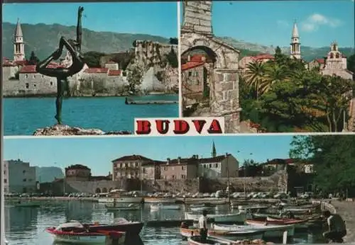 Jugoslawien - Budva - 3 Teilbilder - ca. 1975