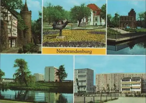 Neubrandenburg - u.a. Treptower Tor - 1976