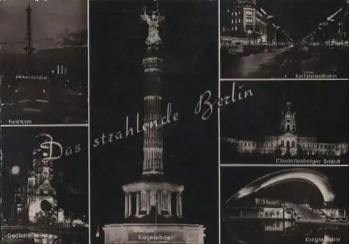 Berlin, Westteil - strahlend, u.a. Funkturm - 1961