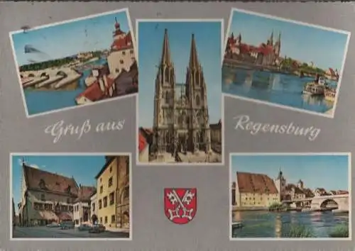 Regensburg - 5 Teilbilder - 1960