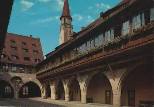 Nürnberg - Heilig-Geist-Spital, Innenhof - ca. 1980