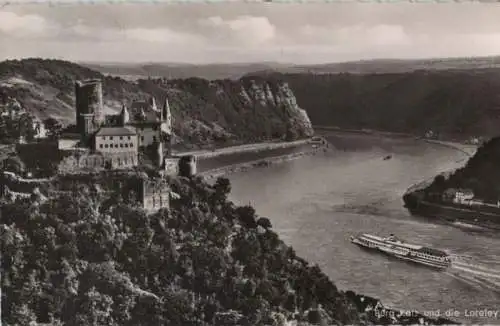 Loreley - mit Burg Katz - ca. 1955