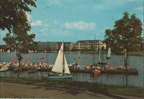 Hamburg - Blick auf Außenalster - 1963