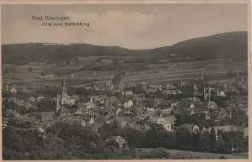 Bad Kissingen - Blick vom Staffelsberg - ca. 1935