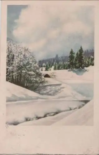 Winterlandschaft Zeichnung