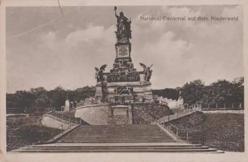 Rüdesheim - National-Denkmal auf Niederwald - ca. 1935