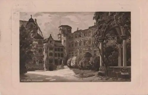 Heidelberg - Schlosshof - ca. 1930