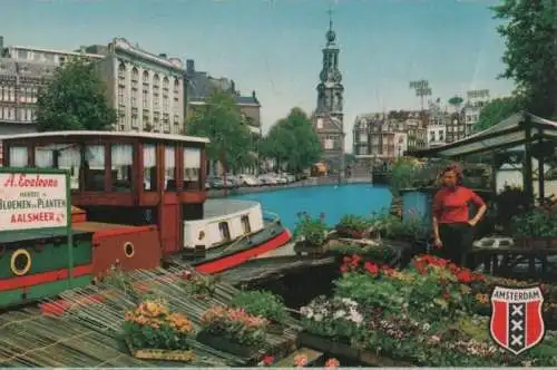 Niederlande - Niederlande - Amsterdam - Bloemenmarkt Singel - ca. 1970