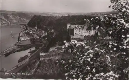 St. Goar - mit Ruine Rheinfels - 1962