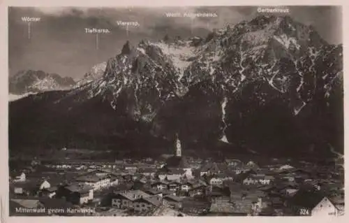 Mittenwald - gegen Karwendel - 1941