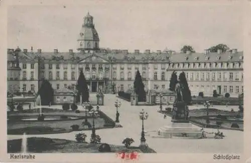 Karlsruhe - Schloßplatz - ca. 1935