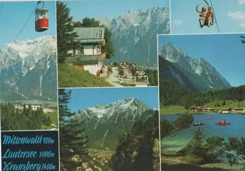 Mittenwald - u.a. Gipfelbahn Kranzberghaus - ca. 1985