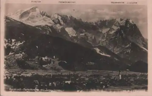 Garmisch-Partenkirchen - mit Zugspitzmassiv - 1944