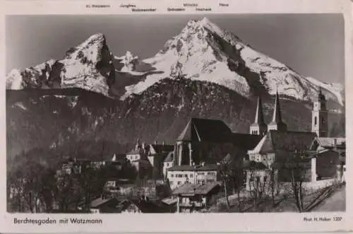 Berchtesgaden - mit Watzmann - 1951