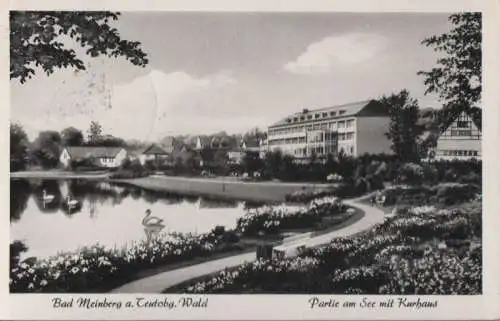 Bad Meinberg - Partie am See mit Kurhaus - ca. 1960