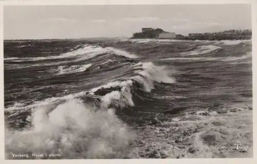 Schweden - Schweden - Varberg - Havet i storm - ca. 1960