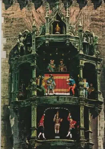 München - Glockenspiel am Rathausplatz - ca. 1980