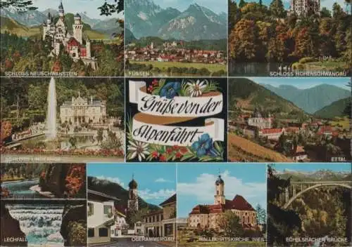 Alpen - u.a. Echelsbacher Brücke - ca. 1975