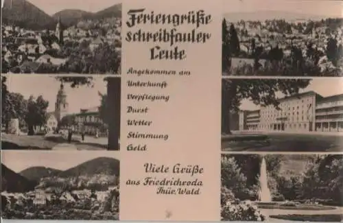 Friedrichroda - mit 6 Bildern - 1958