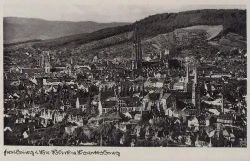 Freiburg - Blick vom Lorettoberg - ca. 1940