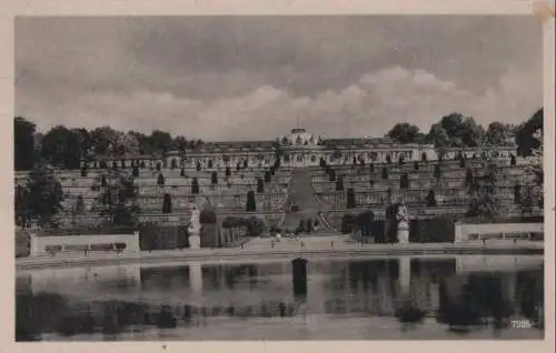 Potsdam, Sanssouci - Schloß mit Terrassen - 1955