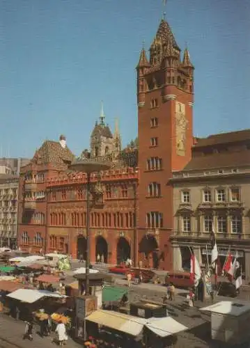 Schweiz - Schweiz - Basel - Marktplatz mit Rathaus - 2004