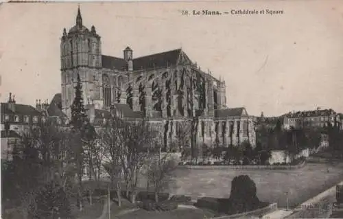 Frankreich - Frankreich - Le Mans - Cathedrale et Square - 1922