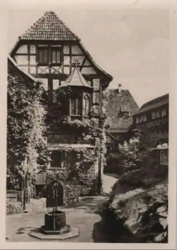 Eisenach, Wartburg - Südseite der Burgabtei - 1954