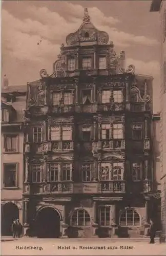 Heidelberg - Hotel und Restaurant zum Ritter - 1904