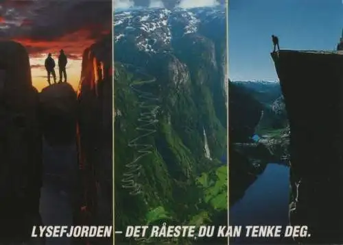 Norwegen - Preikestolen - Norwegen - Lysefjorden - Kjeragbolten