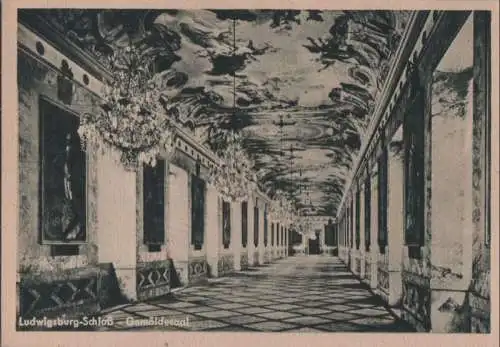 Ludwigsburg - Schloß - Gemäldesaal - ca. 1950