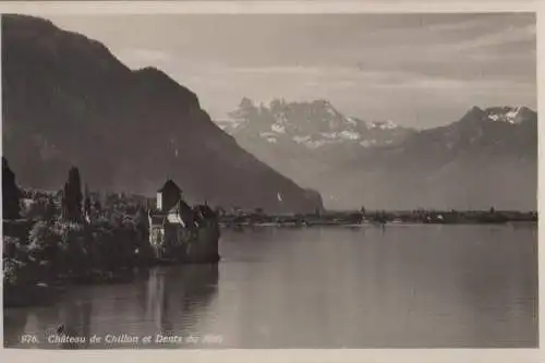 Schweiz - Schweiz - Chillon - Chateau et Dents du Midi - ca. 1950