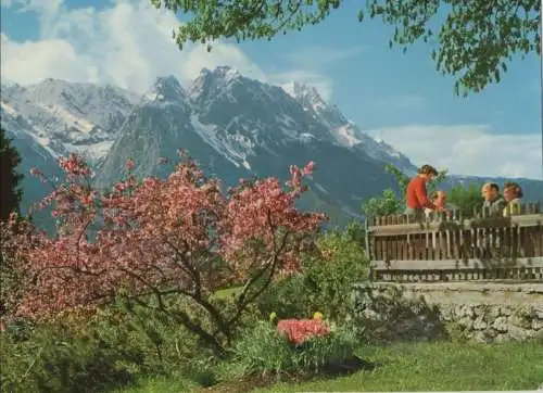 Garmisch - Blick vom Berggasthof Almhütte