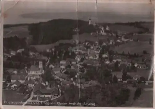 Kloster Andechs - Luftbild Erling - 1961