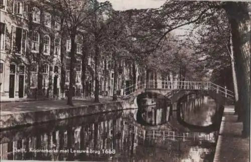 Niederlande - Niederlande - Delft - Koornmarkt met Leeuwebrug - 1963