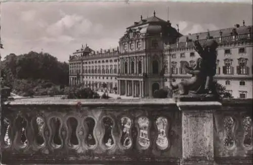 Würzburg - Residenz vom Hofgarten - 1957