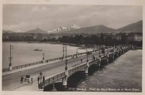 Schweiz - Schweiz - Genf - Pont du Mont-Blanc - ca. 1950