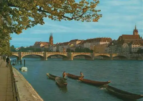 Schweiz - Schweiz - Basel - Mittlere Rheinbrücke - ca. 1980