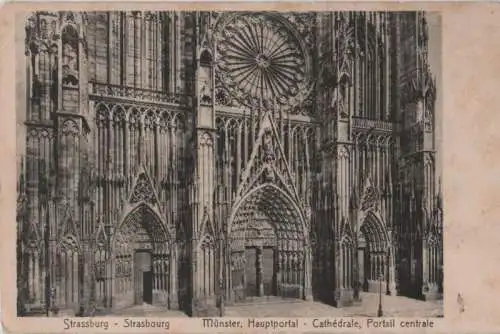 Straßburg - Münster, Hauptportal - ca. 1940