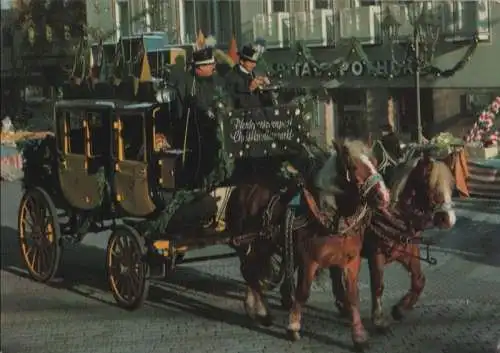 Nürnberg - Postkutsche am Christkindlesmarkt - 1980