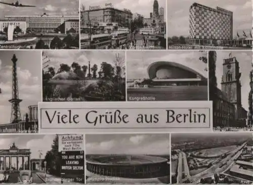 Berlin, Westteil - u.a. Olympia-Stadion - 1962