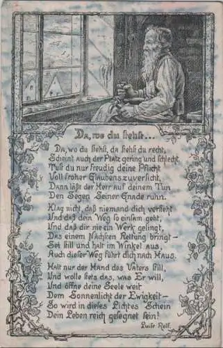 Gedicht: Da, wo du stehst